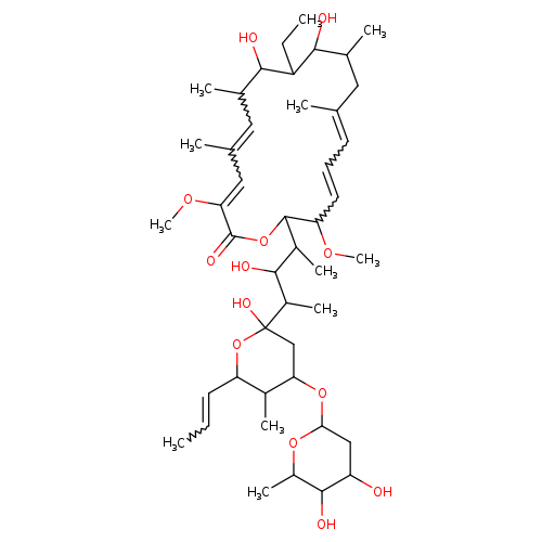 CC=CC1OC(O)(CC(C1C)OC1CC(O)C(C(O1)C)O)C(C(C(C1OC(=O)C(=CC(=CC(C)C(O)C(C(C(CC(=CC=CC1OC)C)C)O)CC)C)OC)C)O)C