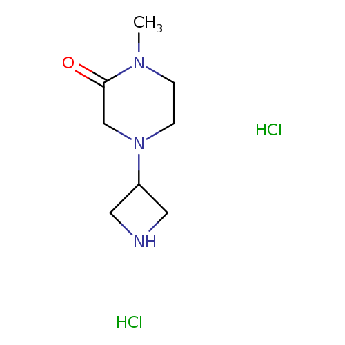 O=C1CN(CCN1C)C1CNC1.Cl.Cl