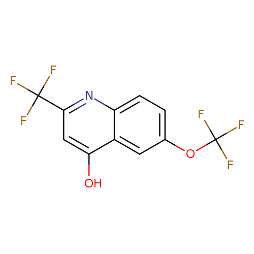 Oc1cc(nc2c1cc(cc2)OC(F)(F)F)C(F)(F)F