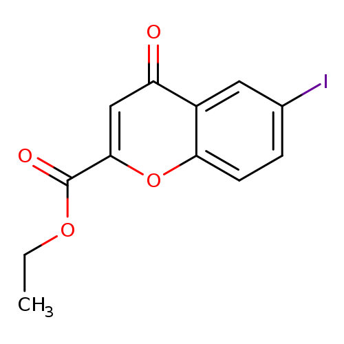 CCOC(=O)c1cc(=O)c2c(o1)ccc(c2)I