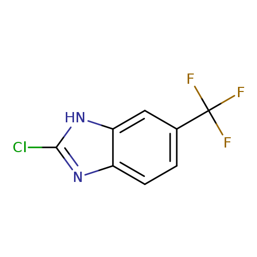 Clc1nc2c([nH]1)cc(cc2)C(F)(F)F