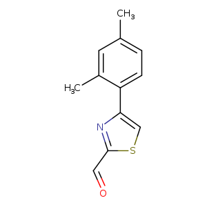 O=Cc1scc(n1)c1ccc(cc1C)C
