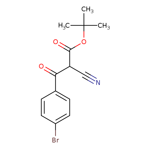 N#CC(C(=O)c1ccc(cc1)Br)C(=O)OC(C)(C)C