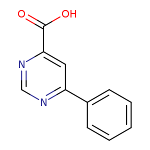 OC(=O)c1ncnc(c1)c1ccccc1