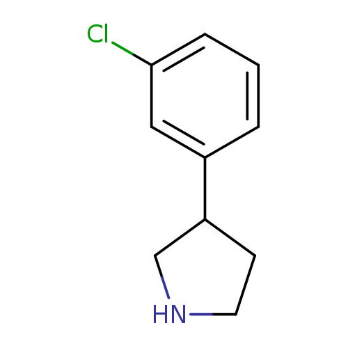 Clc1cccc(c1)C1CNCC1