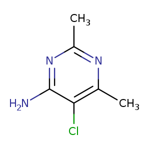 Cc1nc(C)c(c(n1)N)Cl