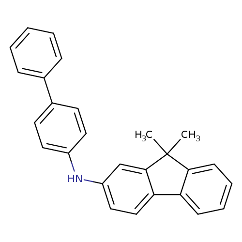 CC1(C)c2cc(ccc2c2c1cccc2)Nc1ccc(cc1)c1ccccc1