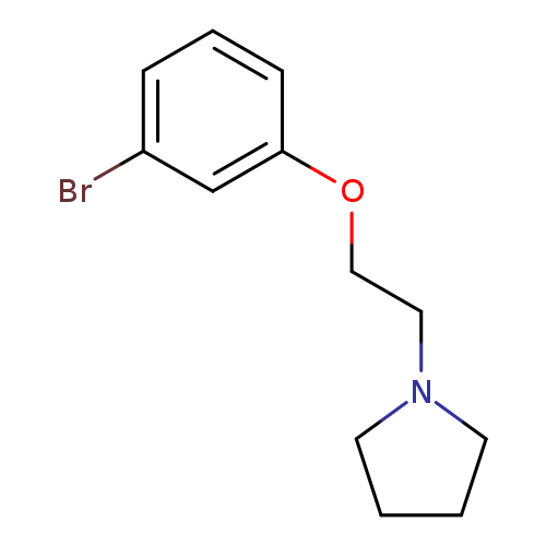 Brc1cccc(c1)OCCN1CCCC1