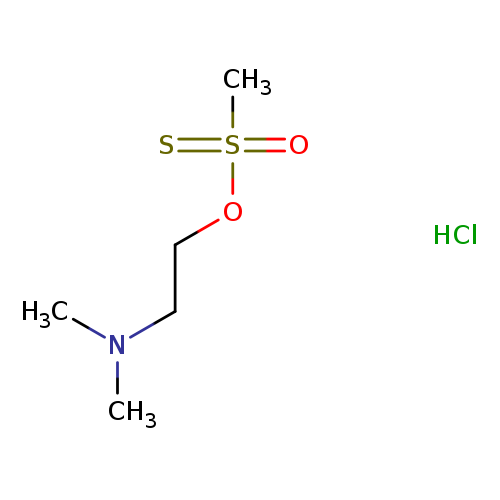CN(CCOS(=S)(=O)C)C.Cl