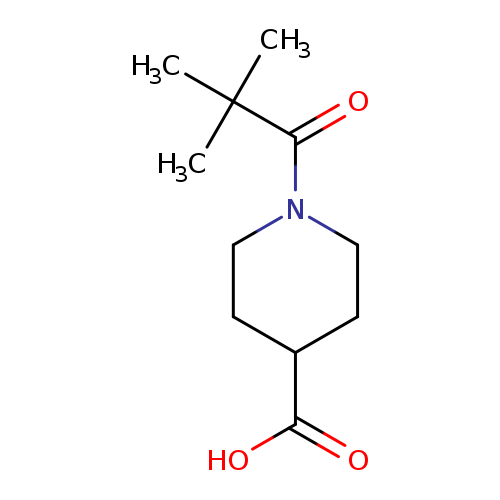 O=C(C(C)(C)C)N1CCC(CC1)C(=O)O