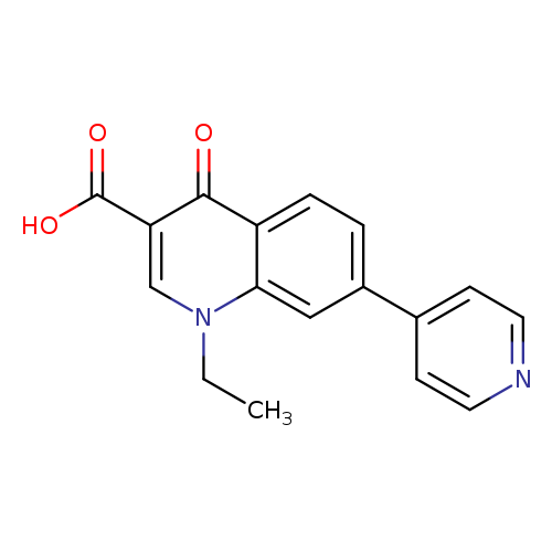 CCn1cc(C(=O)O)c(=O)c2c1cc(cc2)c1ccncc1