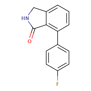 Fc1ccc(cc1)c1cccc2c1C(=O)NC2