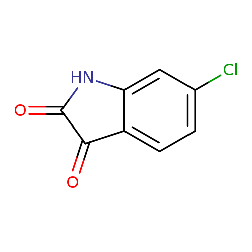 Clc1ccc2c(c1)NC(=O)C2=O