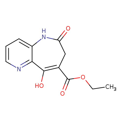 CCOC(=O)C1=C(O)c2ncccc2NC(=O)C1