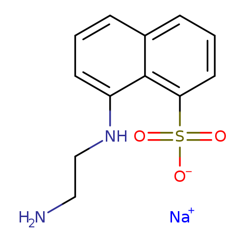 NCCNc1cccc2c1c(ccc2)S(=O)(=O)[O-].[Na+]