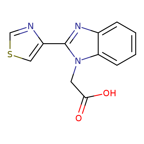 OC(=O)Cn1c(nc2c1cccc2)c1cscn1