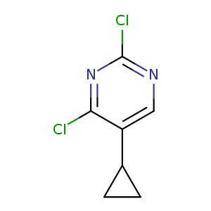 Clc1ncc(c(n1)Cl)C1CC1