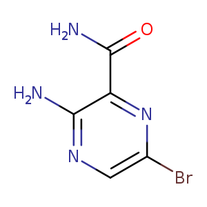 Brc1cnc(c(n1)C(=O)N)N