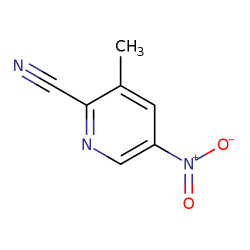 N#Cc1ncc(cc1C)[N+](=O)[O-]