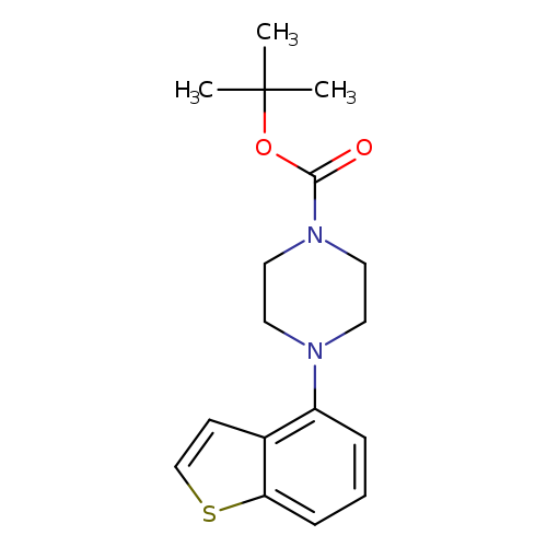 O=C(N1CCN(CC1)c1cccc2c1ccs2)OC(C)(C)C