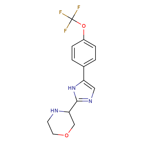 FC(Oc1ccc(cc1)c1cnc([nH]1)C1COCCN1)(F)F