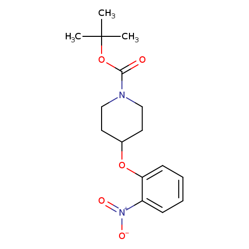 O=C(N1CCC(CC1)Oc1ccccc1[N+](=O)[O-])OC(C)(C)C