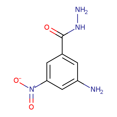 NNC(=O)c1cc(N)cc(c1)[N+](=O)[O-]