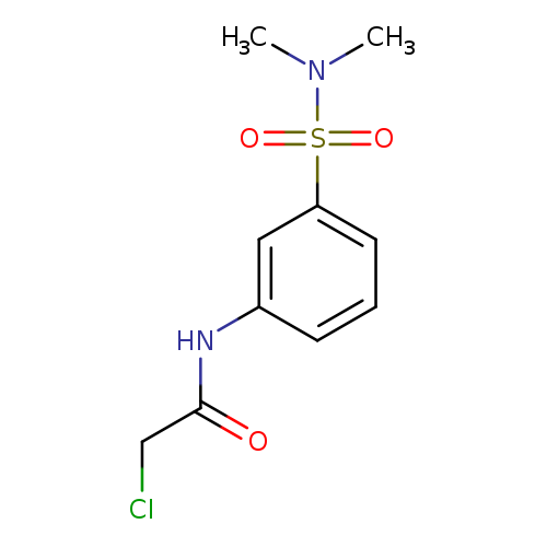 ClCC(=O)Nc1cccc(c1)S(=O)(=O)N(C)C