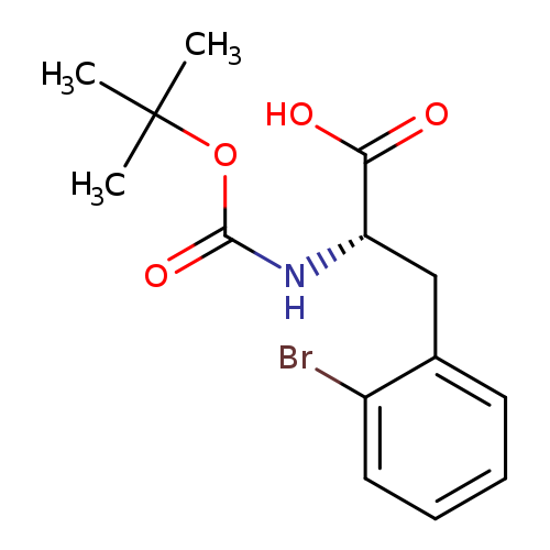 O=C(OC(C)(C)C)N[C@H](C(=O)O)Cc1ccccc1Br