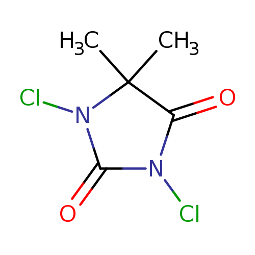 ClN1C(=O)N(C(C1=O)(C)C)Cl