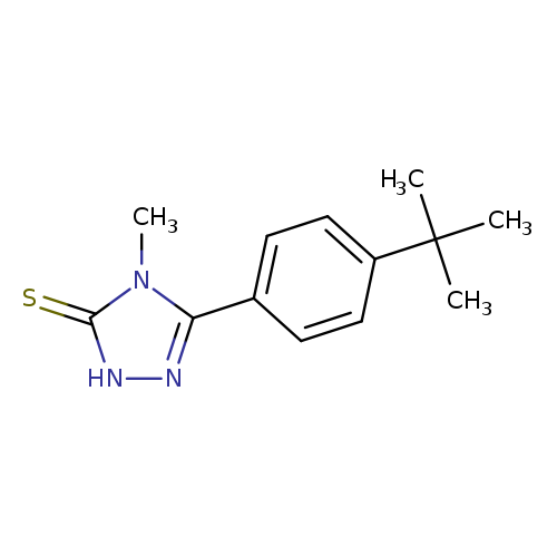 CC(c1ccc(cc1)c1n[nH]c(=S)n1C)(C)C