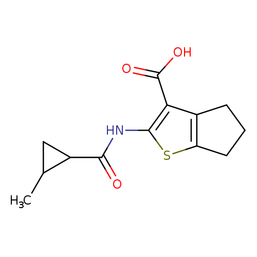 CC1CC1C(=O)Nc1sc2c(c1C(=O)O)CCC2