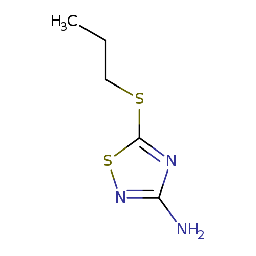 CCCSc1nc(ns1)N