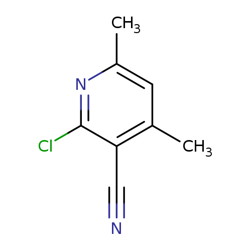 N#Cc1c(C)cc(nc1Cl)C