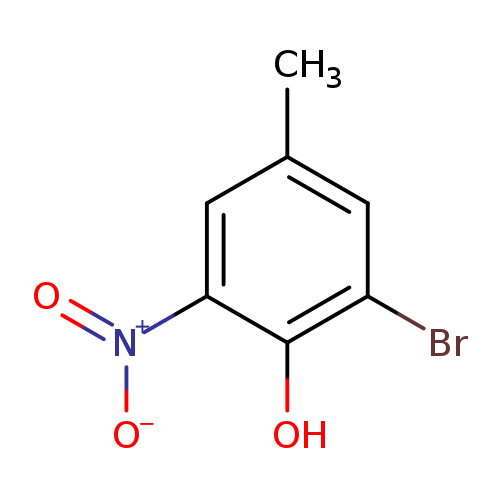 Cc1cc(Br)c(c(c1)[N+](=O)[O-])O