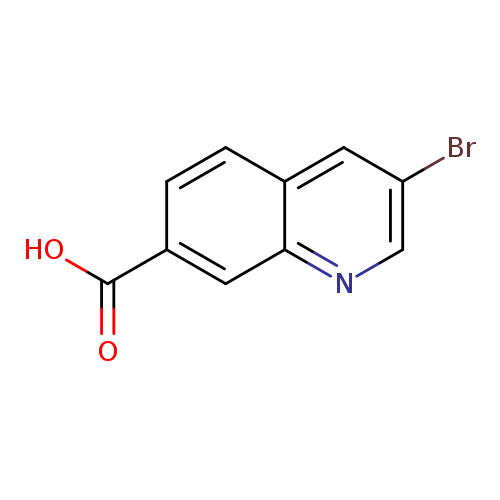 Brc1cnc2c(c1)ccc(c2)C(=O)O