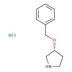 C1NC[C@@H](C1)OCc1ccccc1.Cl