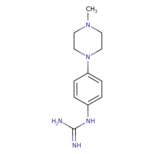 CN1CCN(CC1)c1ccc(cc1)NC(=N)N