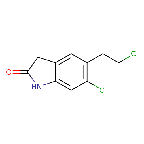 ClCCc1cc2CC(=O)Nc2cc1Cl