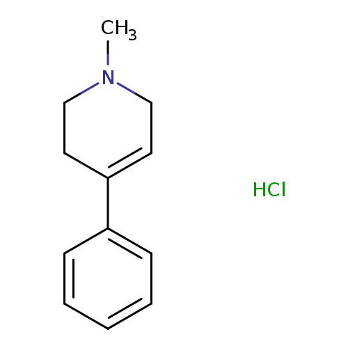 CN1CCC(=CC1)c1ccccc1.Cl