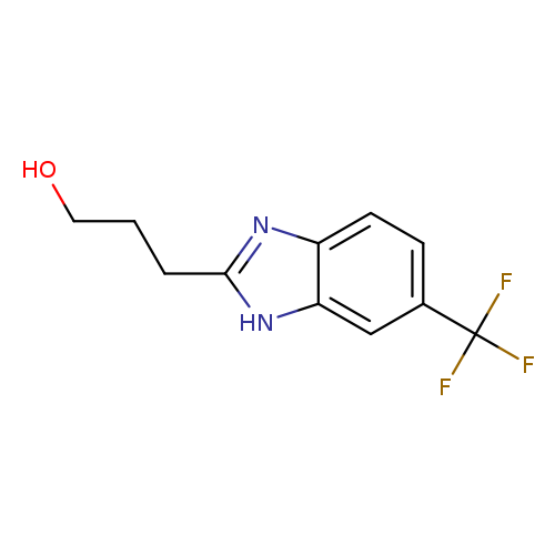 OCCCc1nc2c([nH]1)cc(cc2)C(F)(F)F