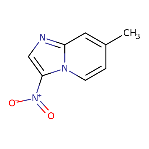 Cc1ccn2c(c1)ncc2[N+](=O)[O-]