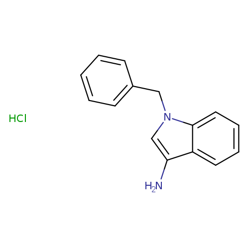 Nc1cn(c2c1cccc2)Cc1ccccc1.Cl