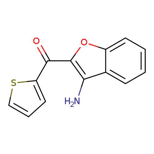 O=C(c1oc2c(c1N)cccc2)c1cccs1