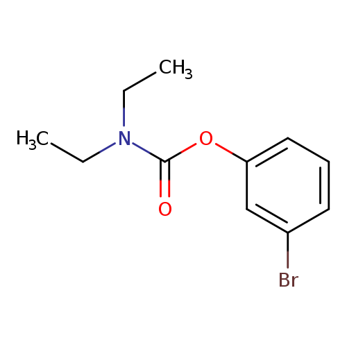 CCN(C(=O)Oc1cccc(c1)Br)CC