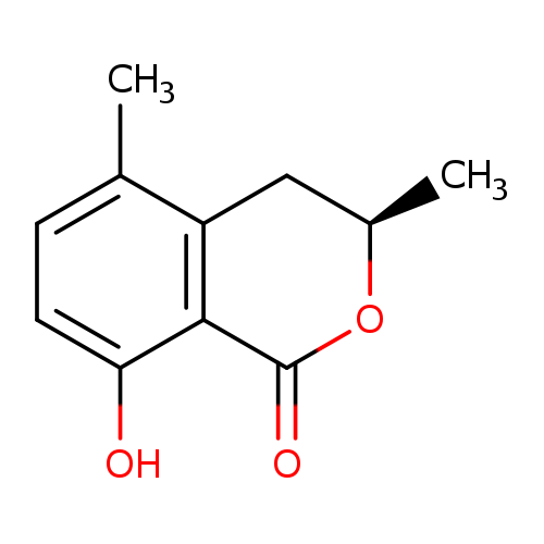 C[C@H]1OC(=O)c2c(C1)c(C)ccc2O
