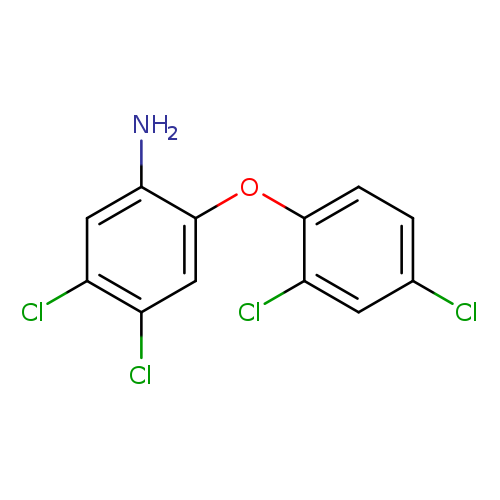 Clc1ccc(c(c1)Cl)Oc1cc(Cl)c(cc1N)Cl