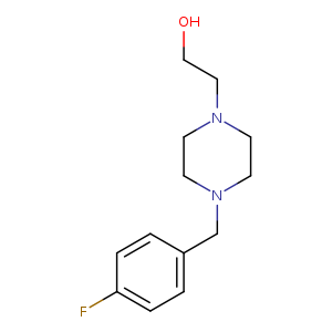 OCCN1CCN(CC1)Cc1ccc(cc1)F