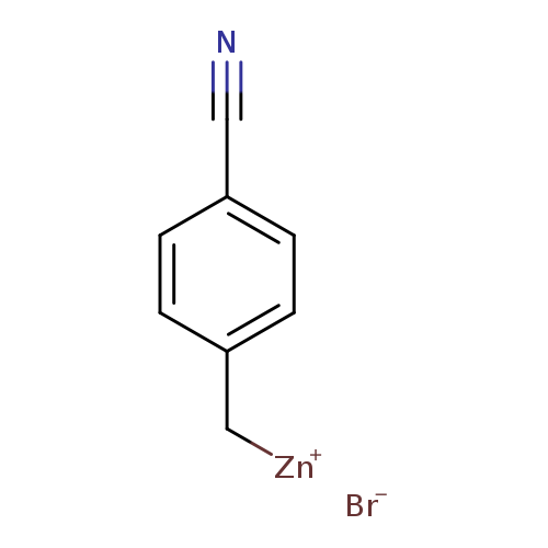 [Zn+]Cc1ccc(cc1)C#N.[Br-]