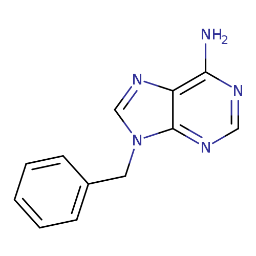 Nc1ncnc2c1ncn2Cc1ccccc1